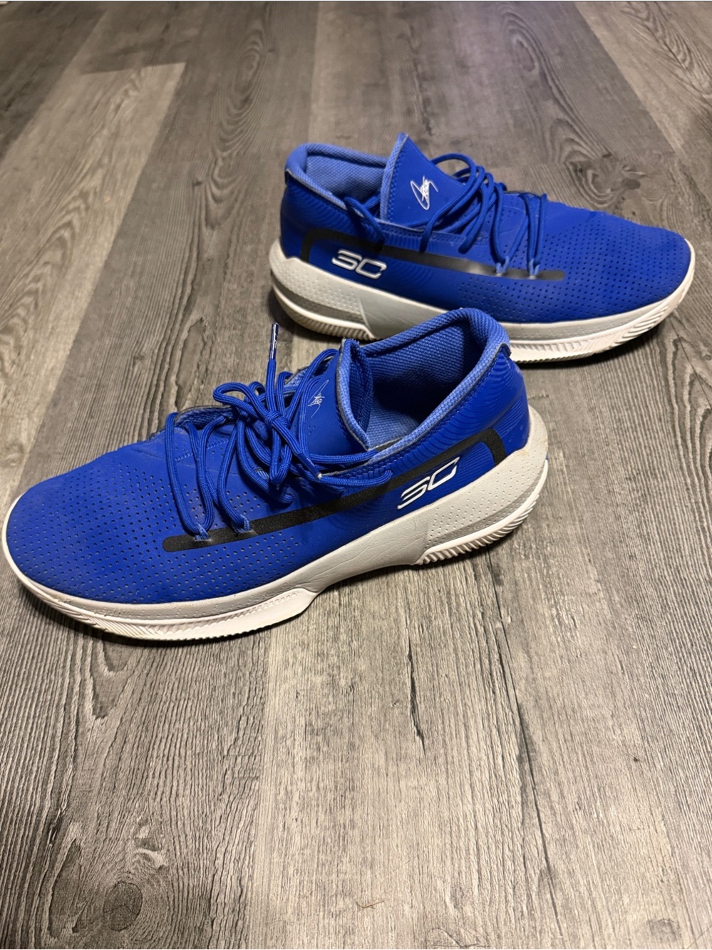 Under Armour SC Curry Royal Blue Athletic Basketball Shoes